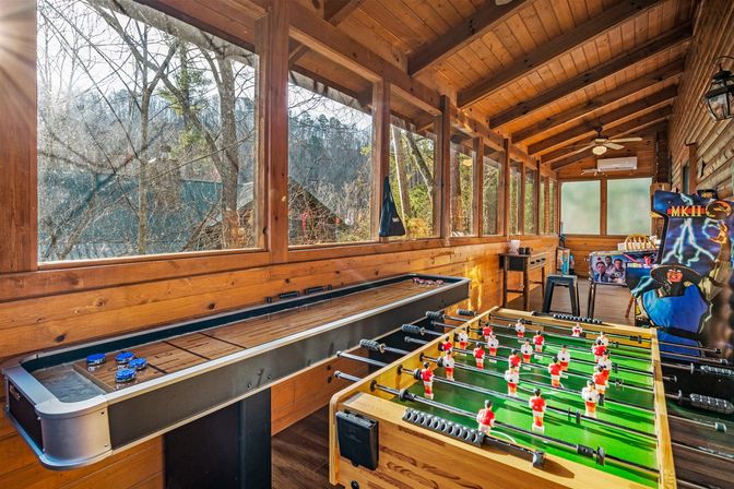 Ridge Creek Cabin: Theater, Game Room, Outdoor Lounge + Hot Tub image 9