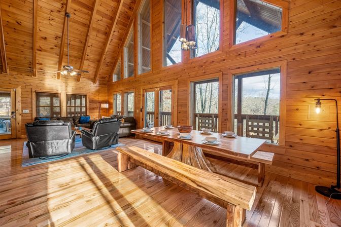 Ridge Creek Cabin: Theater, Game Room, Outdoor Lounge + Hot Tub image 6