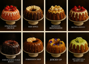 The Boozy Bundts Cake Bar: Custom Pop-Up Dessert Table image 15