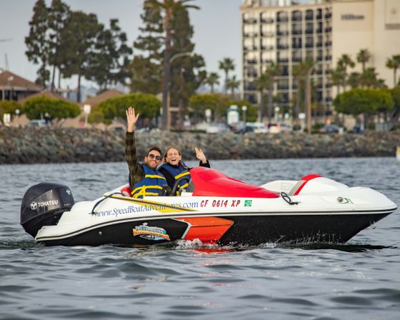 Adventure on the Bay: Group Speedboat Tour Where You're the Captain image 1