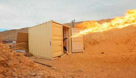Flamethrower Experience with Adrenaline Mountain Las Vegas image 2