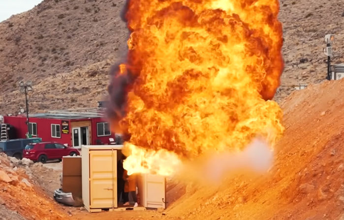 Flamethrower Experience with Adrenaline Mountain Las Vegas image 3