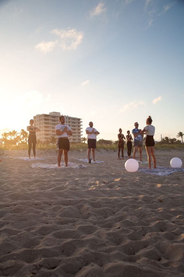 Beachfront Bachelorette Yoga Class image 3