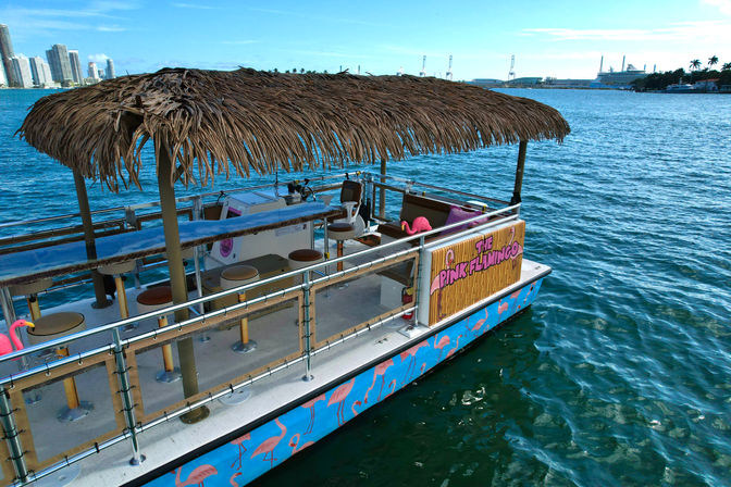 Private Charter Aboard 30ft Tiki “Pink Flamingo” Catamaran (Up to 18 People) image 1