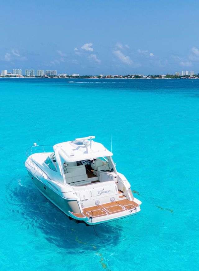 Private 46’ Luxury Yacht Charter with Snorkeling & Sailing in Isla Mujeres & Cancun Lagoon image 3