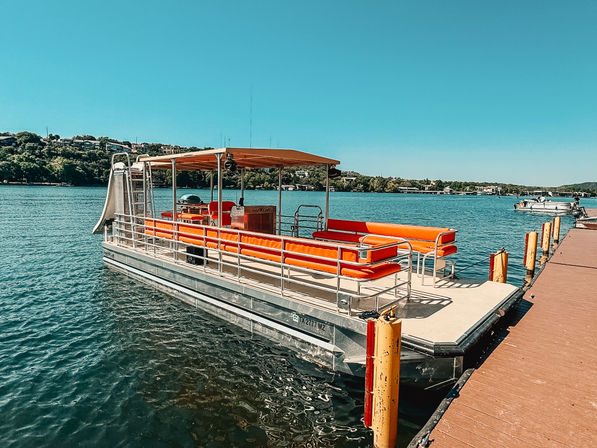 Lake Austin Tiki Pontoon with Waterslide and Grill (up to 24 Passengers) image 1