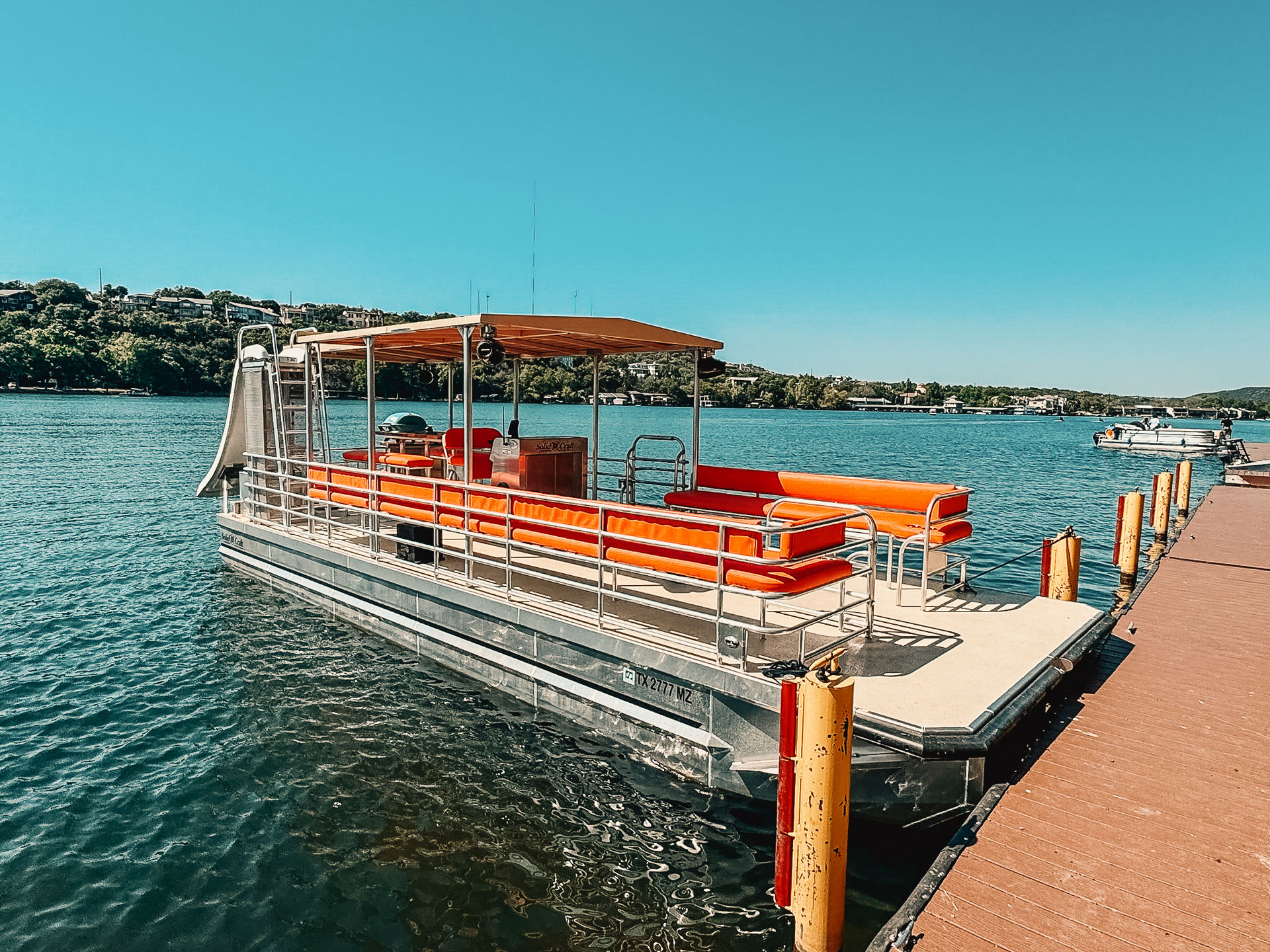 Lake Austin Tiki Pontoon with Waterslide and Grill (up to 24 Passengers) image 1