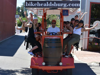 Bike Healdsburg Party Bike: Bar Crawl or Wine Tasting & Nibbles Tour image 3