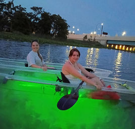 Neon Nights: Glowing Clear Kayak or Paddleboard Experience image 5