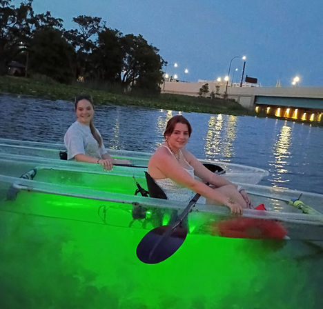 Neon Nights: Glowing Clear Kayak or Paddleboard Experience image 5
