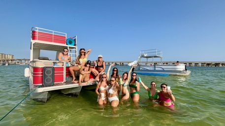 Ultimate Crab Island Experience: Party Barge with Captain for Up to 12 Guests image 41