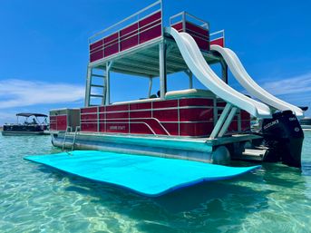 Ultimate Crab Island Experience: Party Barge with Captain for Up to 12 Guests image 8