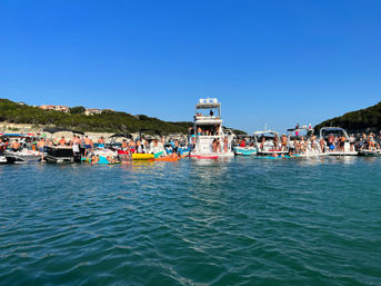 BYOB Party Boat & WakeBoat Adventure on Lake Travis Devil's Cove image 1