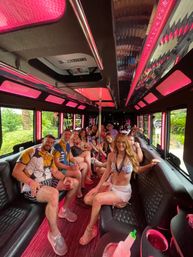 Day or Night Club Tour: Luxe Party Bus with Club Pickup Service, VIP Host, & Unlimited Drinks image