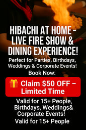 Grill & Thrill: Private Hibachi at Home image