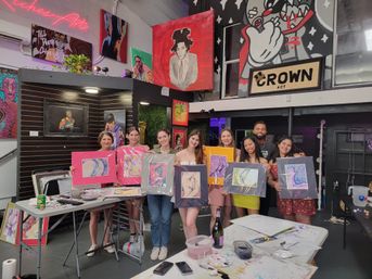 BYOB Paint N’ Sip with Watercolor Lessons: Step-by-Step Custom Class Led by a Professional Artist image 1