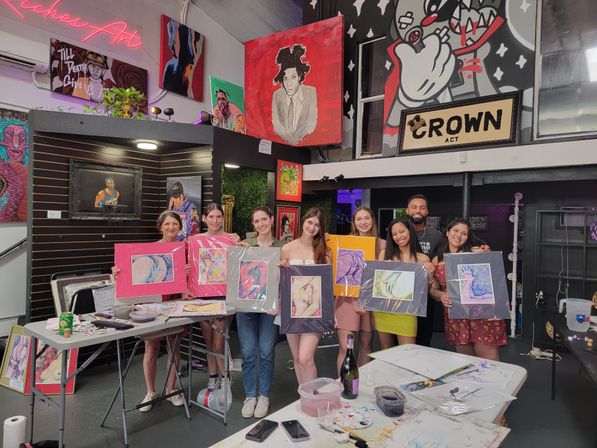 BYOB Paint N’ Sip with Watercolor Lessons: Step-by-Step Custom Class Led by a Professional Artist image 1