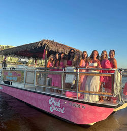 The Pink Pearl: 26' Tiki Boat Bachelorette Charter in Orange Beach image 9