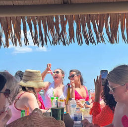 The Pink Pearl: 26' Tiki Boat Bachelorette Charter in Orange Beach image 4
