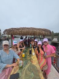 The Pink Pearl: 26' Tiki Boat Bachelorette Charter in Orange Beach image 7