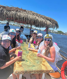 The Pink Pearl: 26' Tiki Boat Bachelorette Charter in Orange Beach image 10