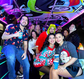 The Astro Experience: Luxury Party Bus with Live DJ, Neon Lights & Cosmic Energy for an Unforgettable Night Out! image 12