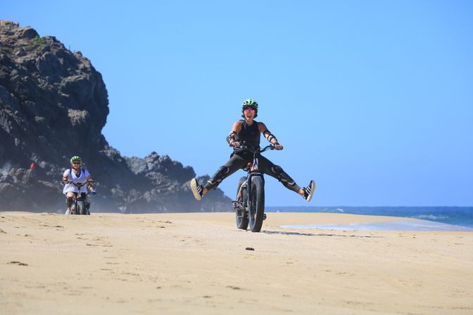 Electric Bike Beach Adventure with Mexican Buffet Lunch image 13