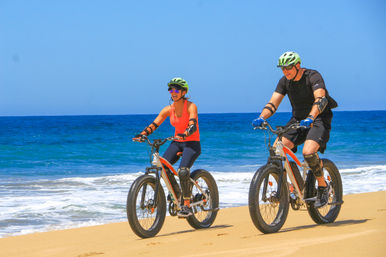 Electric Bike Beach Adventure with Mexican Buffet Lunch image 9