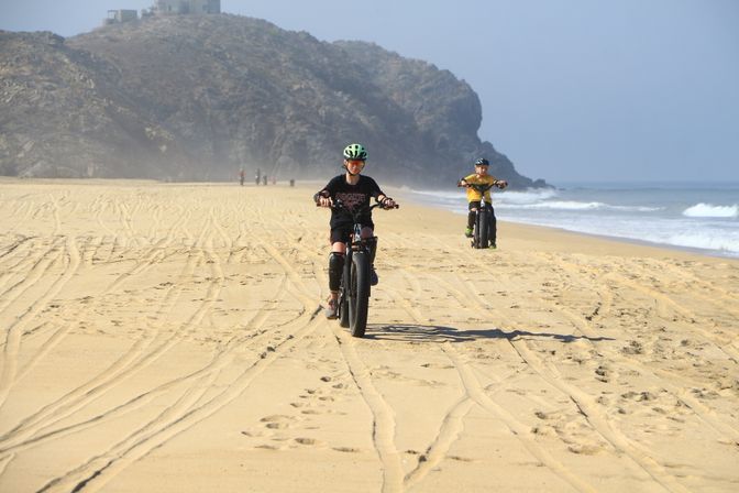 Electric Bike Beach Adventure with Mexican Buffet Lunch image 11