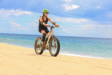 Electric Bike Beach Adventure with Mexican Buffet Lunch image 9