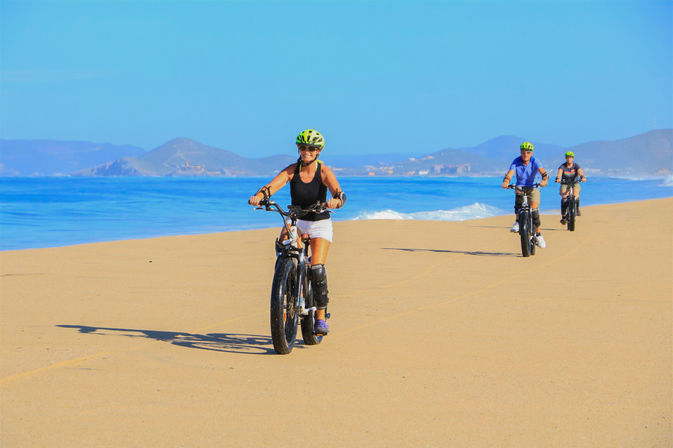 Electric Bike Beach Adventure with Mexican Buffet Lunch image 7