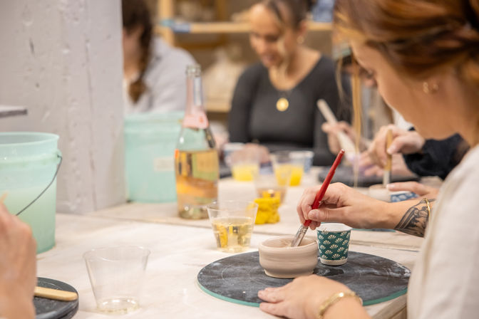 Pottery Wheel Party in Lowell with Clay & Glazes Included (BYOB) image 6