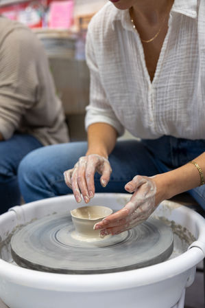 Pottery Wheel Party in Lowell with Clay & Glazes Included (BYOB) image 4