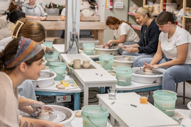 Pottery Wheel Party in Lowell with Clay & Glazes Included (BYOB) image 3