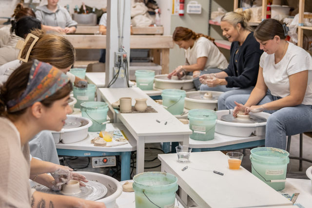 Pottery Wheel Party in Lowell with Clay & Glazes Included (BYOB) image 3