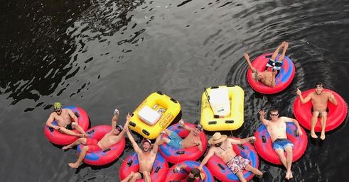 River Tubing & Private BYOB Beach Party with Tubes, Return Shuttle, Coolers, Games and More image 13