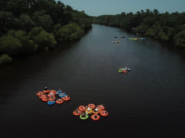 River Tubing & Private BYOB Beach Party with Tubes, Return Shuttle, Coolers, Games and More image 9