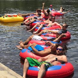 River Tubing & Private BYOB Beach Party with Tubes, Return Shuttle, Coolers, Games and More image 3