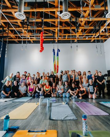 Custom Aerial Yoga or Silks Party Experience: Fun, Relaxing & More image 1