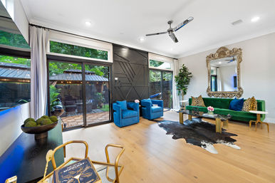 The Black House: Downtown Escape with Hot Tub, Chef, Stylish Decor, Massage & Mixology Class image 15