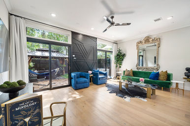 The Black House: Downtown Escape with Hot Tub, Chef, Stylish Decor, Massage & Mixology Class image 17