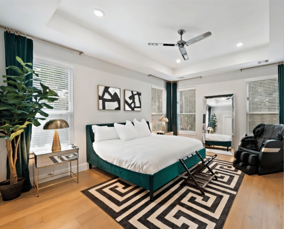 The Black House: Downtown Escape with Hot Tub, Chef, Stylish Decor, Massage & Mixology Class image 24