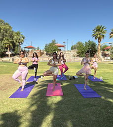 Private Yoga Class with Custom Playlists, Mimosa Add-Ons, and Cold Lavender Eye Towels image 5