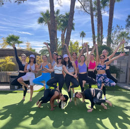 Private Yoga Class with Custom Playlists, Mimosa Add-Ons, and Cold Lavender Eye Towels image