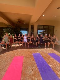 Private Yoga Class with Custom Playlists, Mimosa Add-Ons, and Cold Lavender Eye Towels image 3