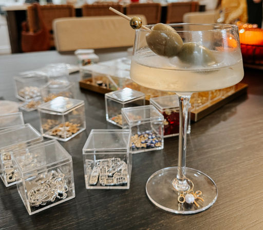 Private Cocktail Glass Charm Bar Party with Goldie + Cy image 3