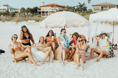 Luxury Beachy Cabana Rentals with Ring Float & Bluetooth Speaker image 6
