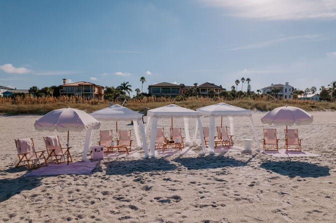 Luxury Beachy Cabana Rentals with Ring Float & Bluetooth Speaker image 4