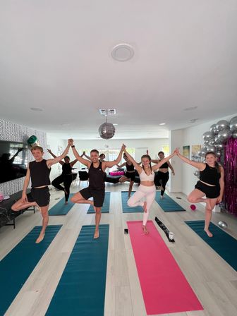 Private Yoga Class with Custom Playlists, Mimosa Add-Ons, and Cold Lavender Eye Towels image 9