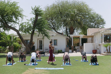 Private Yoga Class with Custom Playlists, Mimosa Add-Ons, and Cold Lavender Eye Towels image 2